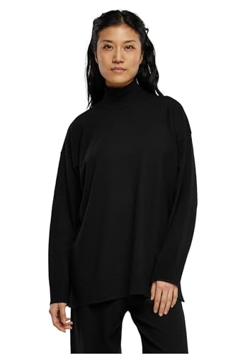 Urban Classics Damen TB6142-Ladies Knitted Eco Viscose Sweater Sweatshirt, black, 4XL