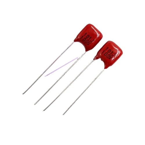 EGPBUABIO 20PCS 100V101J 100V 100PF 100P 100V 101 63V101J Pitch 5MM CBB Polypropylene Film Capacitor