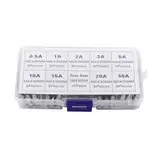 CXVFY 72 Stück 6x30mm verschiedene Sicherungen / 10 Stück 6x30 Haushaltsversicherungs-Bandboxen