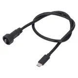 0,5 M Langes USB-C-Stecker-auf-Stecker-Kabel, Typ-C-Verlängerungskabel für Laptop, Tablet, 30 V, 1,5 A