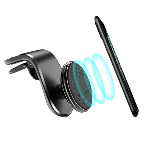 HLTTXS Handyhalterung Auto Magnet für Kia Sportage Ceed Soul Sorento Cerato Forte NIRO Stinger R GT K5, 360° Drehbar, Clamp Handyhalter Auto Zubehör KFZ Handy Halterung,C/Upgrade Black