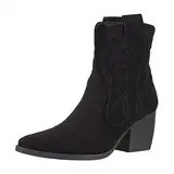 Elara Damen Stiefeletten Cowboy Boots Chunkyrayan DE326S Black Suede-36