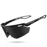 Lamicall Schnelle Brille Herren, Fahrradbrille Damen - [24g TR90 Super Leicht] Polarisiert Sportbrille Laufbrille mit Verstellbaren Nasenpad, UV400 Sonnenbrille Sport für Fahrrad/Ebike/Laufen/Wandern