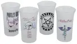 Mötley Crüe Unisex Shot Glass Set Clear Glass Undefined Alcohol & Party Band Merch, Bands, Music