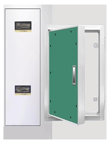 Trockenbau-Revisionsklappe, lackierbar, 12 x 12, 14 x 14, 22 x 22, 24 x 36, 36 x 36 Zoll, Aluminium-Sanitär-Revisionstür mit Griff for elektrische/Kabelverdrahtung/Brandschutzinspektion, vertikal(18x2