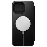 NOMAD Moderne Leder-Folio mit MagSafe, kompatibel für iPhone 14 Pro Max 6,7 Zoll (17 cm) (Schwarz)