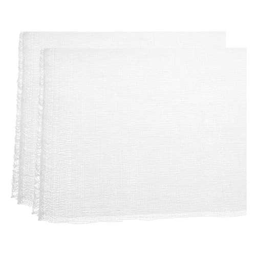 PATIKIL 20"x45" Buchbindetuch, 2er-Pack Buchbindetuch Reparaturtuch Buchbindetuch für Buchbinden Buchkunst Nähen DIY Handwerk, Weiß