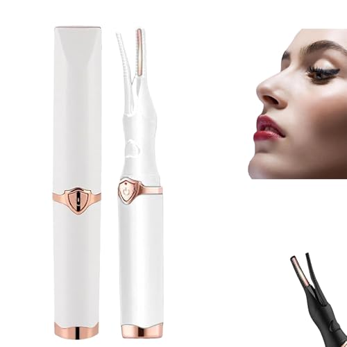 Elektrische Wimpernzange Beheizbar - Beheizbare Wimpernzange mit 3 Temperaturmodi für Lang anhaltenden Lockeneffekt - Lash Curler für Alle Wimpern - Wimpernzange Beheizt mit USB-Ladefunktion