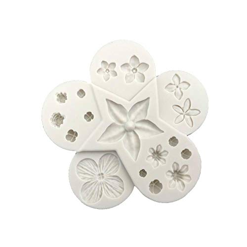 Rund Filler Blumen-Form-Silikon-Kuchen-Dekoration-Form DIY Fondant 3D Schokolade Backen Werkzeug