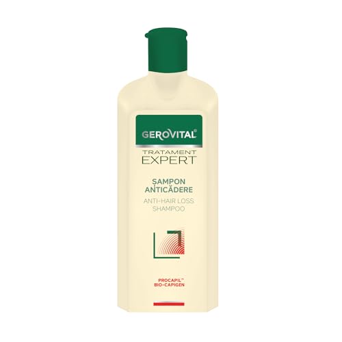 Gerovital Tratament Expert Shampoo gegen Haarausfall, reduziert und beugt Haarausfall vor und stimuliert ein gesundes Wachstum, 400 ml