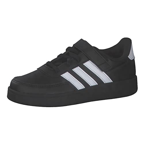 adidas Breaknet Lifestyle Court Elastic Lace and Top Strap Shoes Sneaker, core Black/FTWR White/FTWR White, 38 2/3 EU