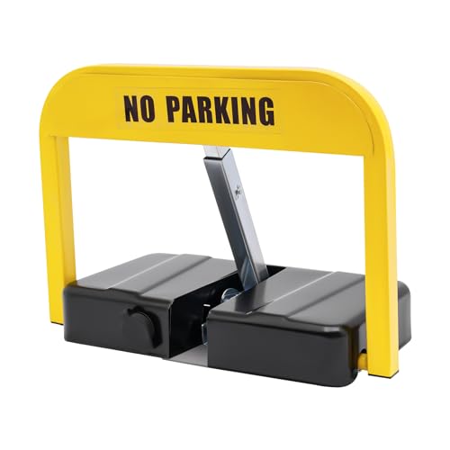 Parkplatzsperre Elektrisch Parkplatzsperren Automatische Parkplatzsperre Klappbar Parkplatz Absperrung mit Fernbedienung, Parkschloss für Mobile Parkplatzschranken Privatparkplatz