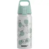 SIGG - Alu Trinkflasche Kinder - WMB ONE Simba & Nala - König der Löwen - Kohlensäuregeeignet - Auslaufsicher - Federleicht - BPA-frei - Klimaneutral Zertifiziert - Sport & Schule - Weiß - 0,6L