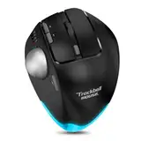 zelotes Trackball Maus,4800DPI 8 Tasten Kabellose Bluetooth Maus,Daumenbedienung,Wiederaufladbar Ergonomische Maus,Maus Kabellos Funkmaus für Laptop,PC,Pad