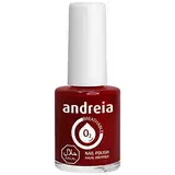 Andreia Nagellack Halal - Atmungsaktiv Luft - Wasser-Durchlässig - Ungiftig Farbintensiv - Naturkosmetik - Farbe B14 Rot - Schattierungen von Rosa 10.5 ml