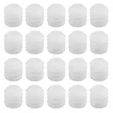 VGOL 100 Stück M4 X 10mm Scharnierdübel Kunststoff-Dehndübel 4mm Weiß Scharnierdübeleinsätze Zubehör Ersatzteil für Schrank 8,8 X 10mm