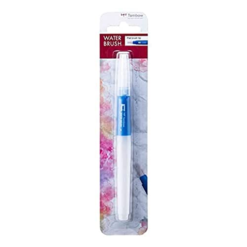 Tombow WB-Fl-1P befüllbarer Wassertankpinsel (leer) Flache Pinselspitze