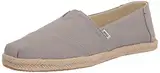 TOMS Damen Alpargata Rope Classic Flacher Slipper, Medium Grey, 40 EU