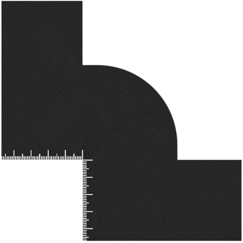 Enhancement Template for Barbers, Beard Outline Guide, Reusable Styling Accessory, Color Spray Applicator with Scale, Precision Grooming Tool for Professional Shaping