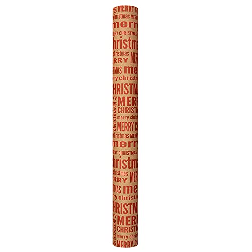 1 Stück (70 cm x 50 cm, 4,11 Quadratfuß) einseitiges Weihnachts-Geschenkpapier, klassischer Weihnachtsmann und andere Muster, personalisiertes Geschenkpapier für Geburtstag (A, Einheitsgröße)