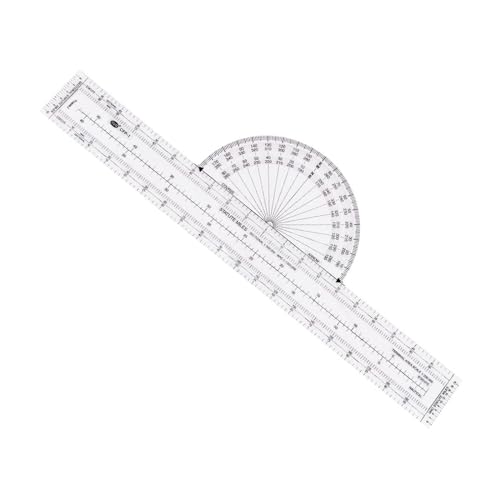 kowaku Plotter Aviation Slide Ruler Pilotenbeschläge Robuste Multifunktions-Präzisions-Azimuth für die Navigationsnutzung, CFP1