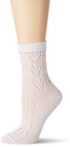 Lusana Damen Trachtensöckchen Heidi Trachtenstrümpfe, Weiß (weiß 26), 39/40 (Herstellergröße: 38-40)