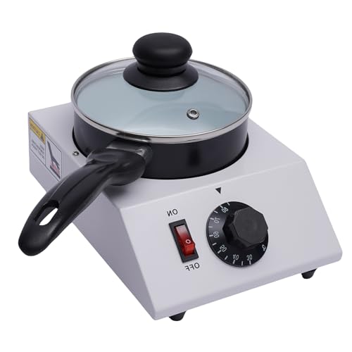 HarBin-Star - Elektrische Schokoladenschmelzer mit Deckel, Temperiergerät für Kuvertüre, 40W Schokolade Temperiermaschine, DIY Schokolade Schmelzgerät, Temperiergerät & Topf