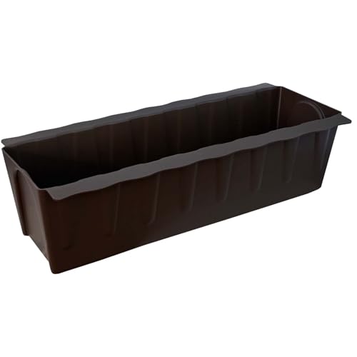Hossi's Wholesale 6 Euro-Paletten Blumenkästen-Einsätze | 37,3cm Braun | Pflanzkasten für Europalette Palette | Balkonkasten | Blumentopf | aus stabilen Kunststoff | Made in Germany