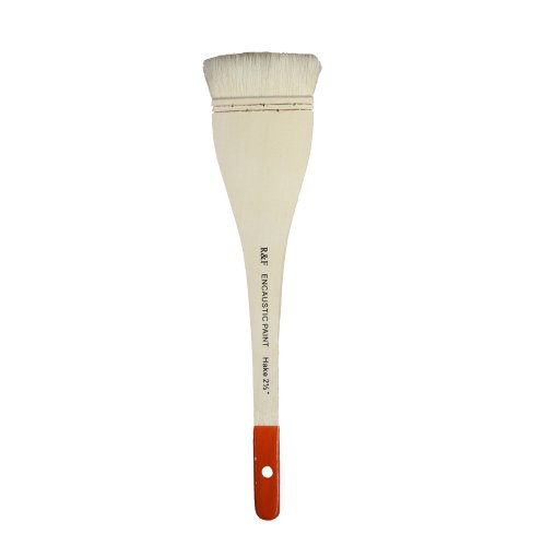 R&F Handmade Paints Hake Encaustic Brush, 2.5-Inch by R&F Handmade Paints