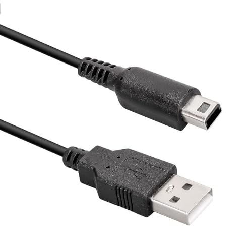 Rtinle LadeKabel für Nintendo 3DS,USB Ladekabel 1.2M für Nintendo 3DS / 3DS XL/DS/DSI /2DS / 2DS XL,Schwarz