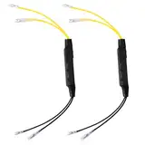 Dokeno 2 Stück DC 12V 21W Motorrad Lastwiderstand Motorrad Blinkeranzeige Widerstände Kabel Motorrad Blinker LED Indikator Ladewiderstand Blinker Fix Fehler 6Ω