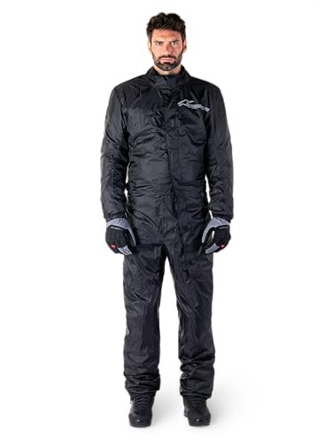 Alpinestars Regenkombi Hurricane Rain V2 Suit Regenschutz Regenanzug, BLACK, 3XL