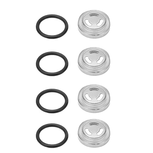 Bremskupplungs-Hauptzylinder-Schauglas-Set, 4er-Set, Vorder- und Hinterrad-Hauptbremszylinder-Reservoir-Schauglaslinse mit O-Ring für Motorrad, Roller, ATV, Dirtbike, 18 Mm