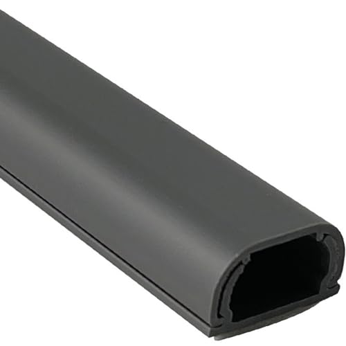 Serenitison PVC Boden Kabelbrücke,Fussboden Kabelkanal,Selbstklebend Boden Kabelabdeckung,Boden Wand Kabel Rennstrecke Kabel Abdeckung,für Büros,Wohnzimmer,Werkstätten,Lagerhallen,Konzerte