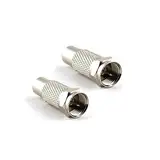 RUITROLIKER 2PCS F Male Female Adapter F Type Male Coaxial to RCA Female RF Video TV Connector Stecker für Atari 2600