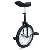 tonchean Einrad 16 Zoll Unicycle Balance Training Höhenverstellbar Einrad für Kinder Anfänger und Profis Unisex