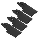 Sport Three Finger Billard Handschuhset, Reibungslose Leistung, Besserer Griff, Geeignet für Billardsport, 4PCS -Pack