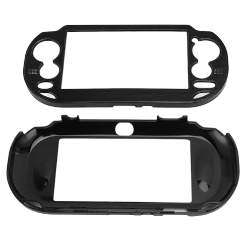 Schützende Hartschalen-Schutzhülle für Vita 1000 1000, Wasserdichter, Stoßfester Konsolenkörperschutz aus Metall für PSVita (Black)