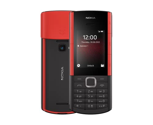 Nokia 5710 Express Audio-Telefon, mit integrierten kabellosen Kopfhörern, MP3-Player, drahtloses FM-Radio, dedizierte Musiktasten und erhöhter Akku, Schwarz