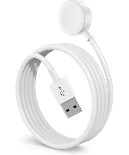 Kabellos Fast Charging Kabel für iWatch,[MFI-zertifiziertes] Magnetisches Ladekabel auf USB für Uhren iWatch Ladegerät kabelloses tragbares Ladegerät Kompatibel für Watch Series Ultra/SE/8/7/6/5/4/3/2