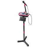 VTech Kidi Super Star DJ Studio pink – 10-in-1 Karaokespielzeug mit Mikrofon, abnehmbarem DJ-Mischpult und vielen Effekten zum Bearbeiten der Musik – Für Kinder von 6-12 Jahren