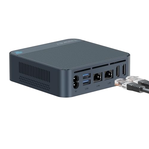 TRIGKEY Neuer Twin Lake N150 Mini Host (bis zu 3,60 GHz) PC 11 Pro, 16 GB DDR4 500 GB M.2 SATA SSD, Mini Desktop, Dual HDMI, Dual Netzwerk Ports, WiFi 5, BT 5.0, USB 3.2