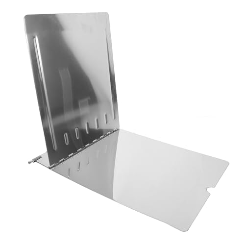 HEALLILY Aktenordner aus Edelstahl Pflegerat Dateiordner -Aktenordner Klemmbrett mit Stauraum Heavy Duty Dokumentorganisator Rostfreier Stahl Silver