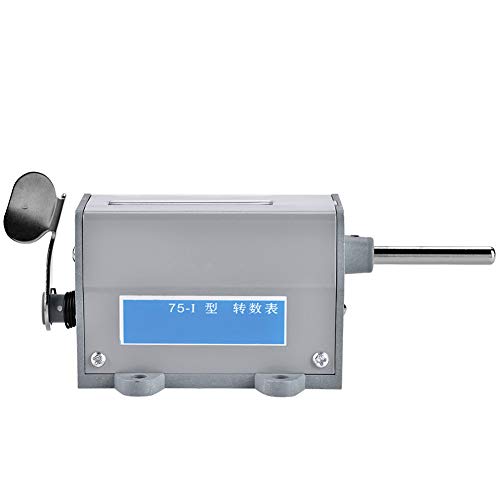 75-I 5-stelliges Display Mechanisch rücksetzbarer Rotationsumdrehungszähler, Umdrehungszähler mit Humanisierungsdesign Rotierende Nadel, Griff,