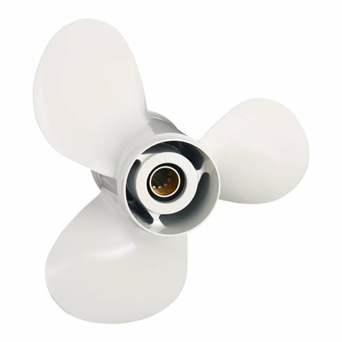 DEMULAX 11 1/8 X 13-G Neuer 3-Blatt-Außenbordpropeller aus Aluminiumlegierung, for Yamaha, 40–60 PS Bootspropeller