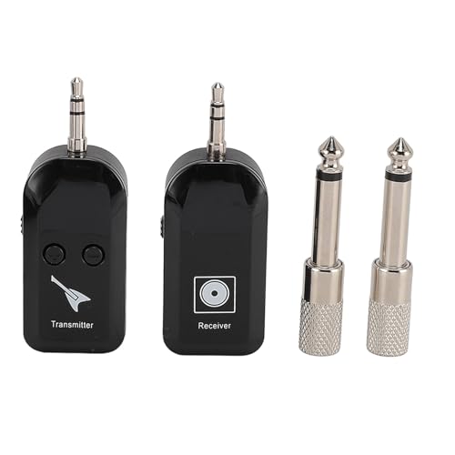 Kabelloser Gitarren-Tonabnehmer, Kabelloses Gitarrensystem, Wiederaufladbarer Audio-Wireless-Gitarrensender-Empfänger für E-Gitarren-Bass-Elektroinstrumente, 96 DB Verzögerung