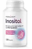 effective nature Inositol Kapseln - 120 Stück - Bei Zyklusstörungen aufgrund des PCO-Syndroms - Mit Myo-Inositol und D-Chiro-Inositol - Vegan und ohne Zusatzstoffe