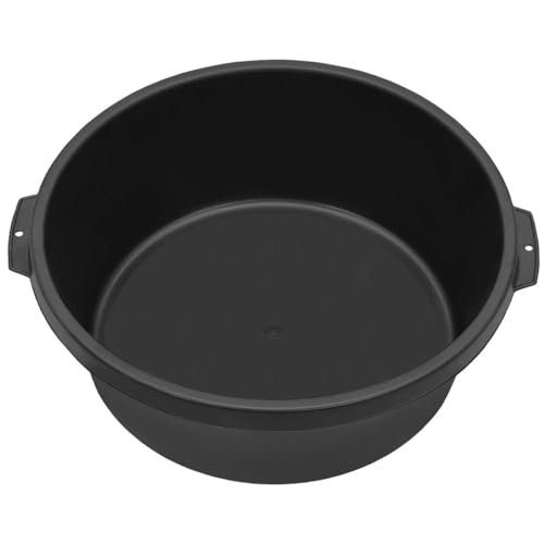 KOTARBAU® Mörtelkübel 11 L Mörteleimer ⌀ 300 mm Baueimer Rund Schwarz Maurerwanne aus Kunststoff Mörteltopf Mörtelkasten Speiswanne Zementwanne Wanne für Pflanzen und Garten