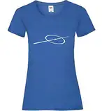 Spielfeldlinie Kreis Mittelkreis Frauen Lady-Fit T-Shirt Royal XL