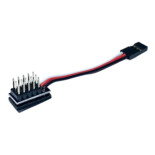 Premium Adapter Servo Kabel Verteiler 5 Fach Splitter Lead 1x JR Futaba Female auf 5x Male Pins 6cm Adapterkabel für Multicopter LED ESC Quad Copter Drohne Hitec Robbe Mr.Stecker Modellbau®